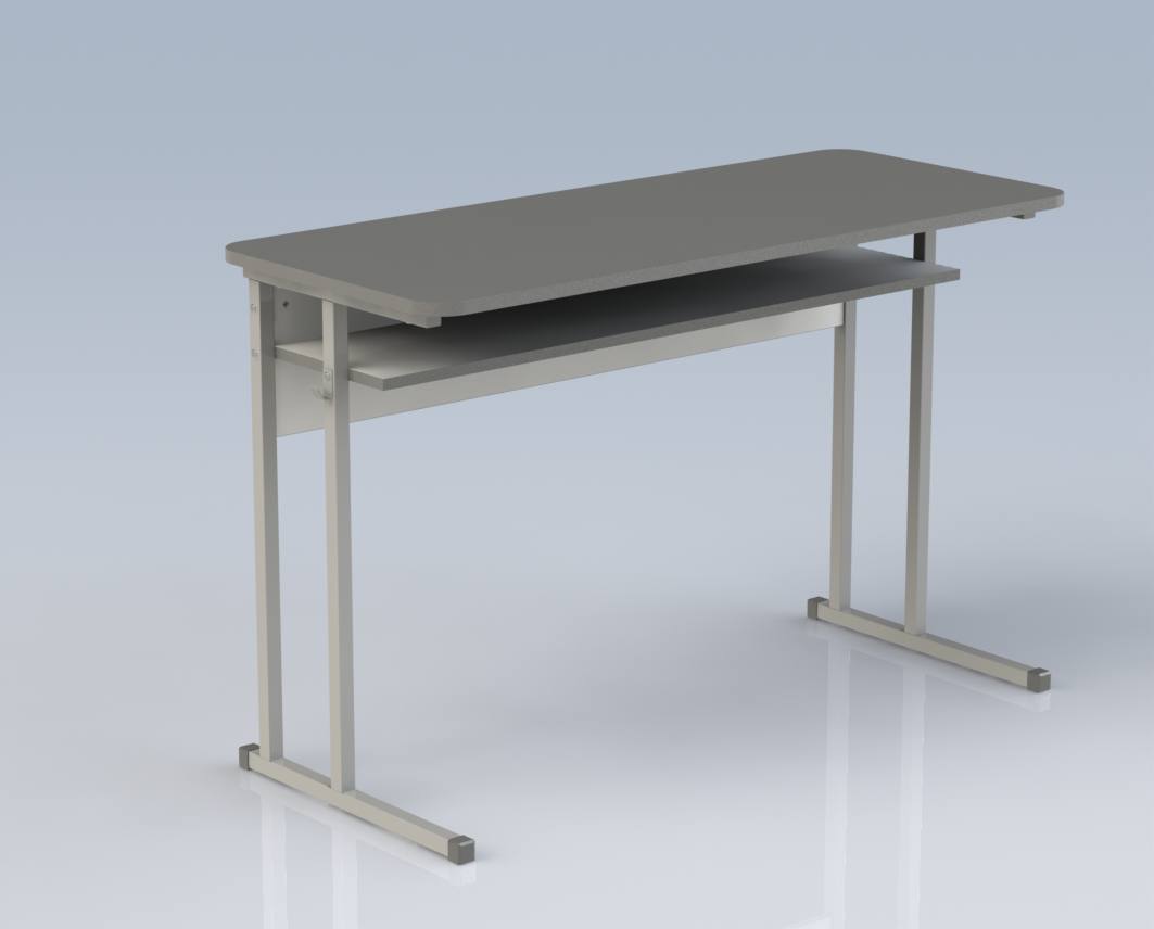 Стіл учнівський С.С.Скафолдінг двомісний, 4-7 ростова група, ЛДСП